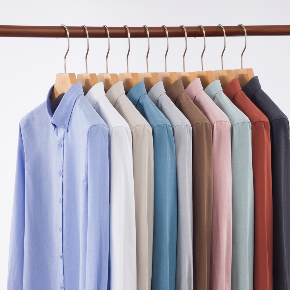 Nouvelle Chemise Oxford 100 %  - Mandarin Collar Formal Shirt Slim Fit avis et prix