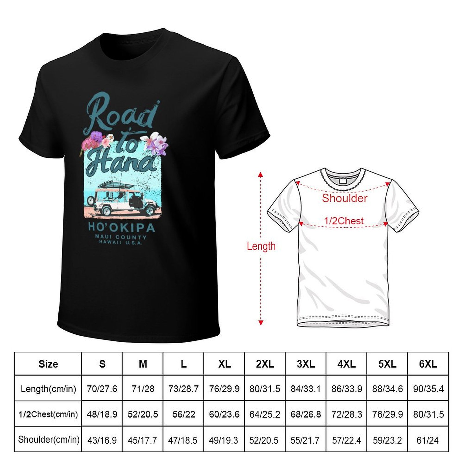 Road to Hana Maui Hawaii T-shi - Vintage Hawaiian Floral Shirt avis et prix