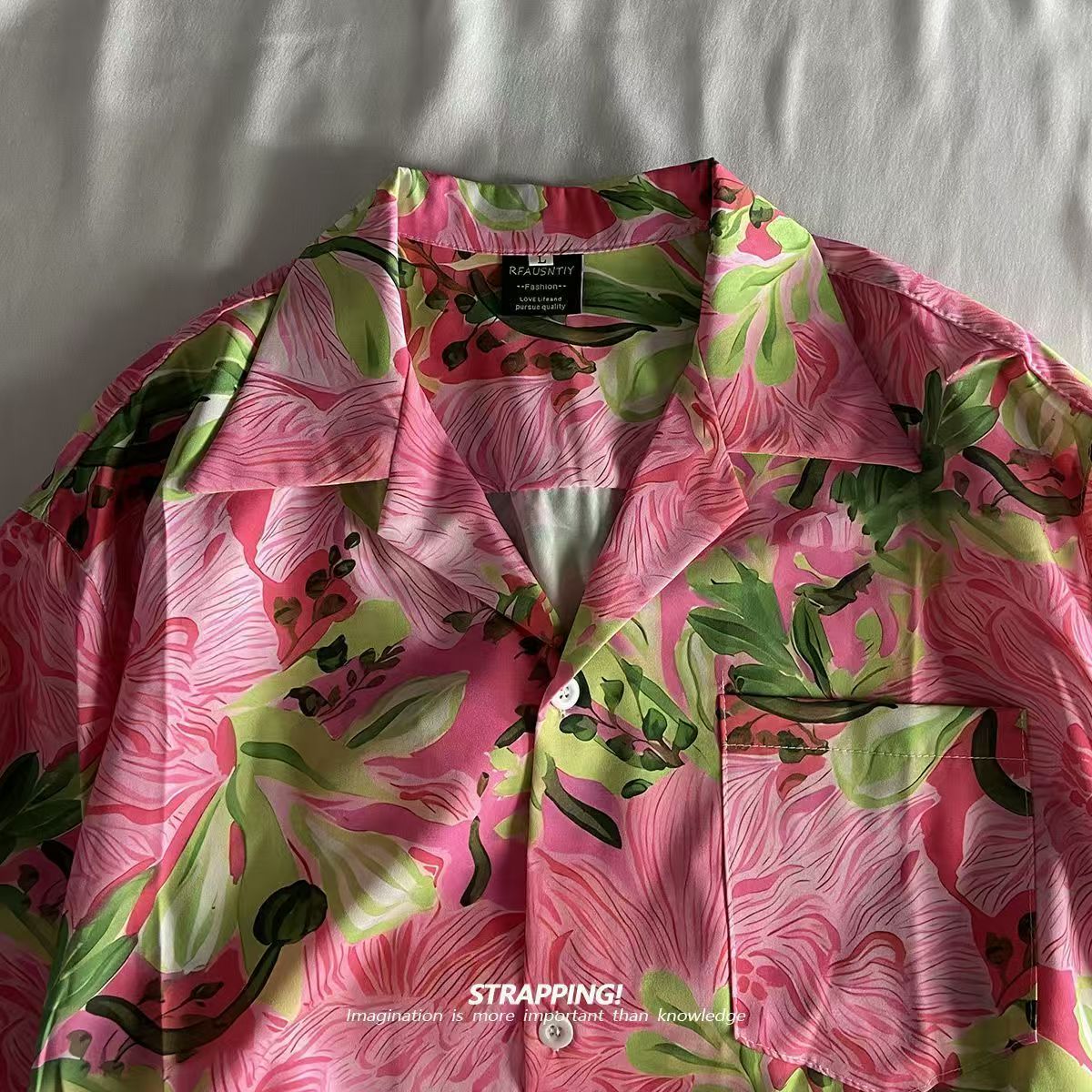 Vintage plage Blusas Vocation  - Vintage Hawaiian Floral Shirt avis et prix
