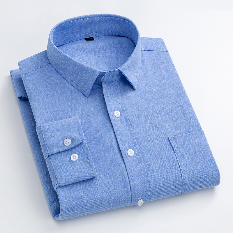Chemise Oxford bleu marine à m - Oxford Cotton Casual Shirt Business avis et prix