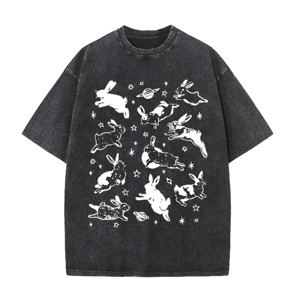 T-shirt unisexe décontracté no - Acid Wash Vintage Graphic T Shirt avis et prix