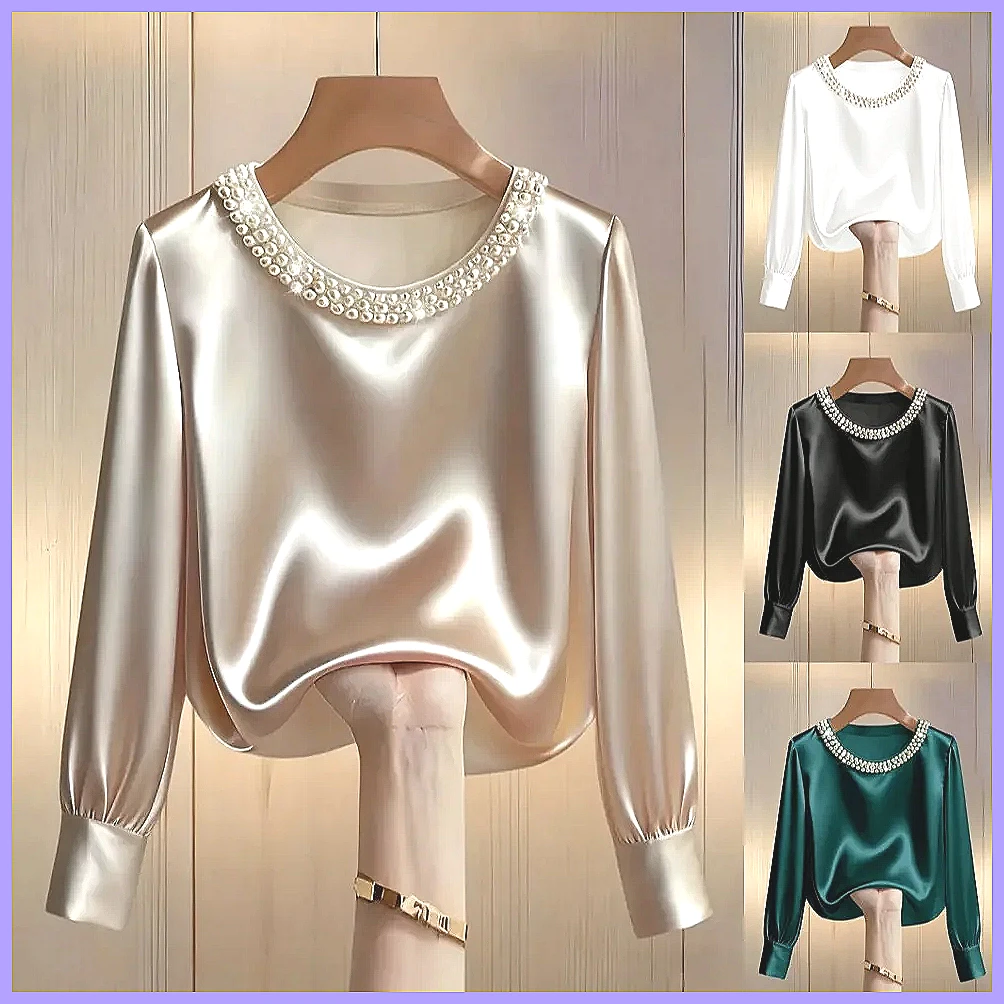 Chemisier élégant en satin per - Shirts avis et prix