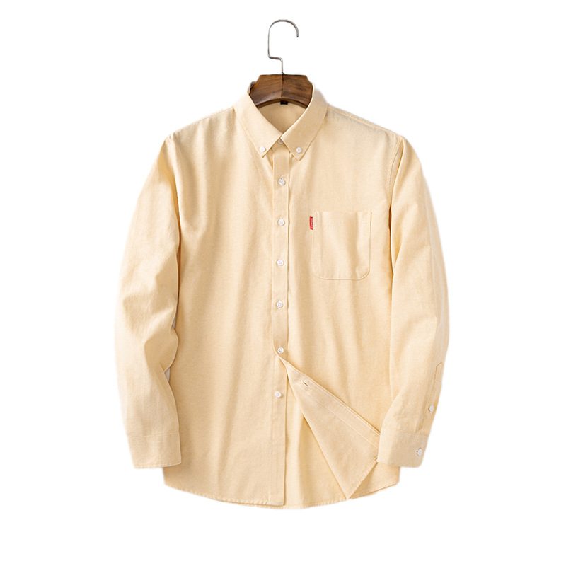 Chemise homme en pur coton Oxf - Oxford Cotton Casual Shirt Business avis et prix