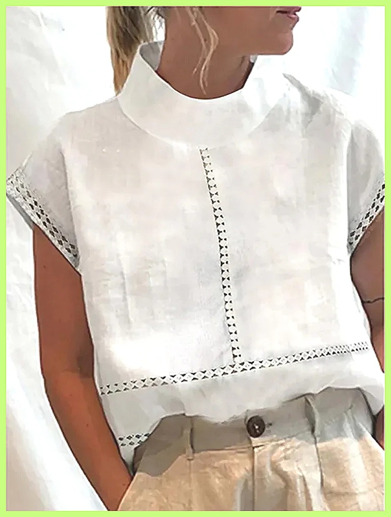 Chemisier en coton et lin pour - Shirts avis et prix