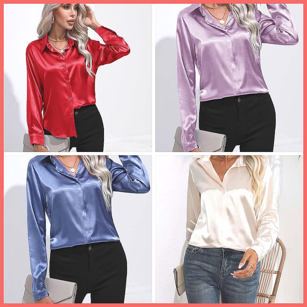 Chemise en satin pour femme Pr - Shirts avis et prix
