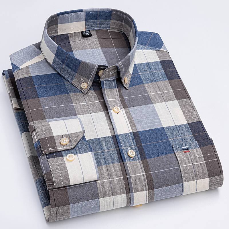Chemises décontractées pour ho - Oxford Cotton Casual Shirt Business avis et prix