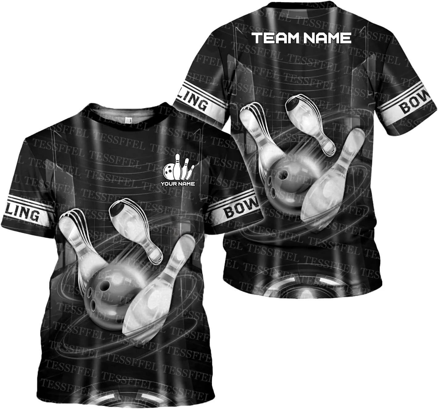 Nom personnalisé Graffiti flam - Short Sleeve Bowling Shirt Retro avis et prix