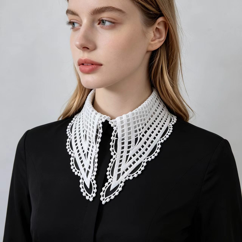 Faux col blanc à volants pour  - Shirts avis et prix