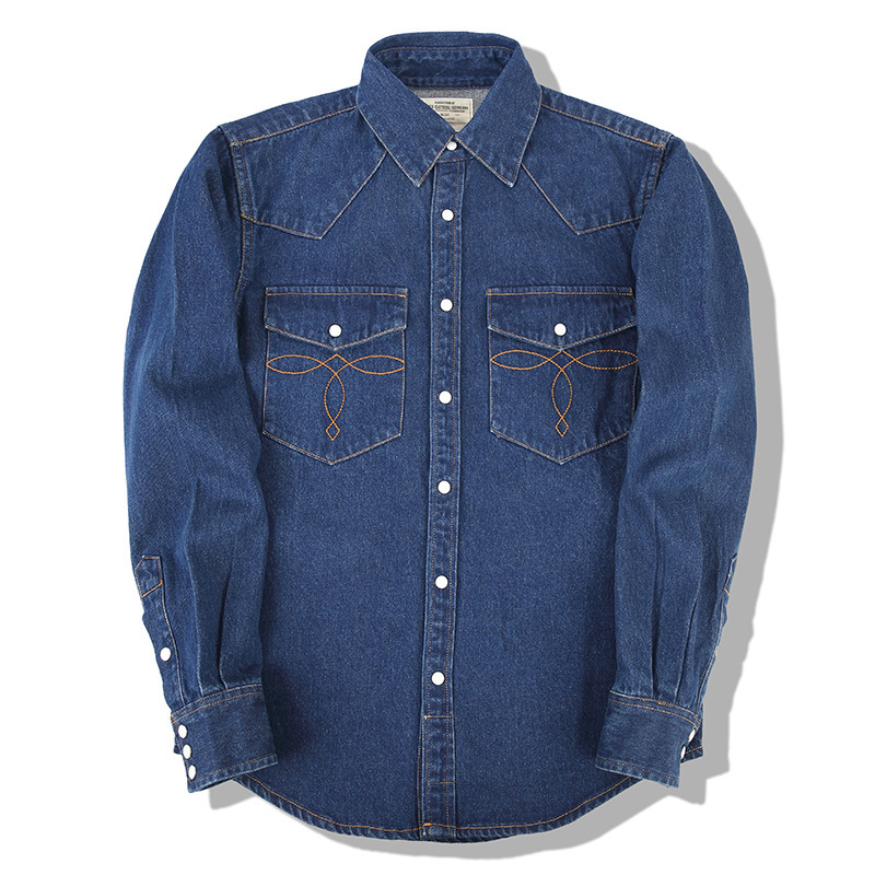 Chemise en jean vintage Americ - Mens Western Denim Pearl Snap Shirt avis et prix